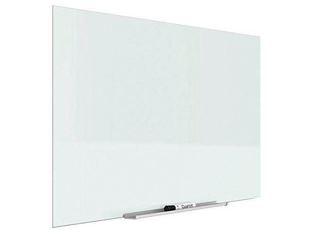 Quartet InvisaMount Magnetic Glass Marker Board Frameless 50' x 28' White Surface G5028IMW