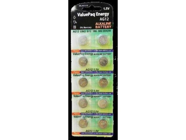 Dantona[r] Val-ag10-10 Valuepak Energy Ag10 Silver Oxide Button Cell Batteries, 10 Pk