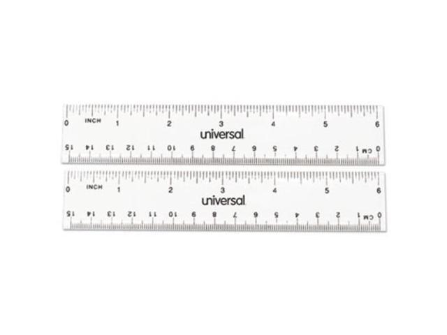 Universal Clear Plastic Ruler Standard/Metric 6' 59025