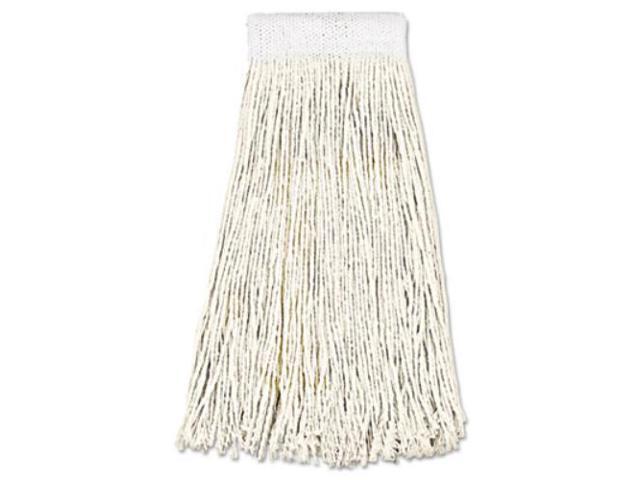 Boardwalk Mop Head Premium Saddleback Head Cotton Fiber 24oz White 12/Carton