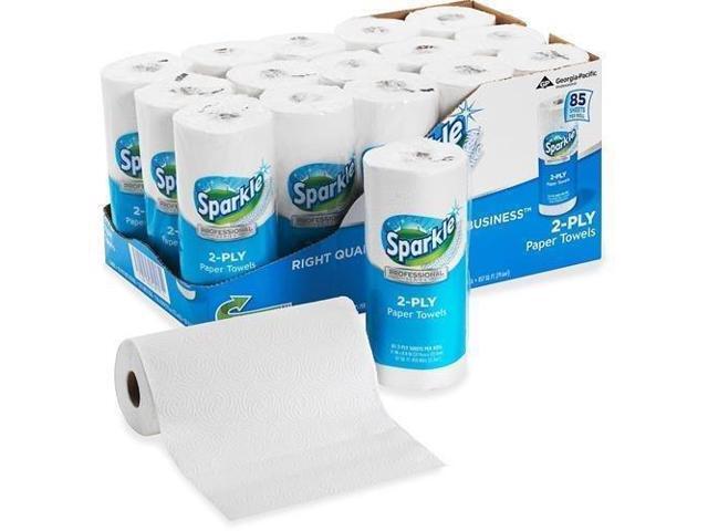 Sparkle ps Perforated Paper Towel White 8 4/5 x 11 85/Roll 15 Roll/Carton 2717714