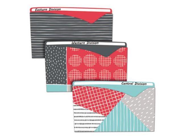 C-Line Write-On Fashion Poly File Jackets Letter Polypropylene Assorted 6/PK