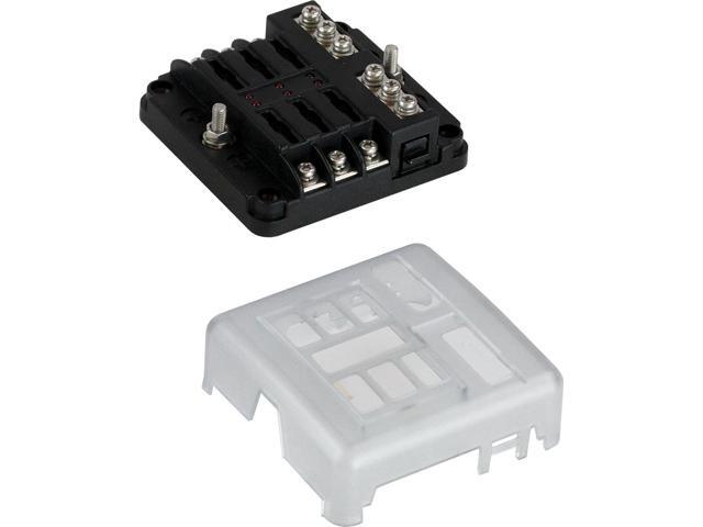 Sea-Dog Blade Style LED Indicator Fuse Block w/Negative Bus Bar - 6 Circuit