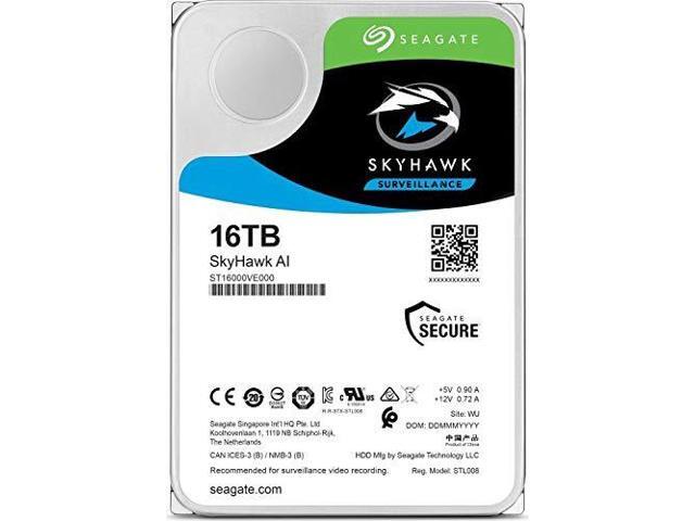 Seagate SkyHawk AI 16TB 3.5' SATA 256MB 7200RPM Hard Drive ST16000VE000