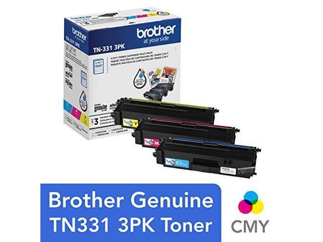 BROTHER INTERNATIONAL TN-331-3PK GenuineSY ColorTonr Crtrdg 3Pk