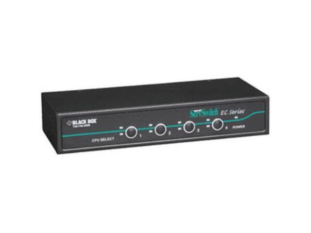 Black Box KV9204A Black Box ServSwitch KV9204A KVM Switch - 4 x 1 - 4 x HD-15 Keyboard/Mouse/Video - 1U