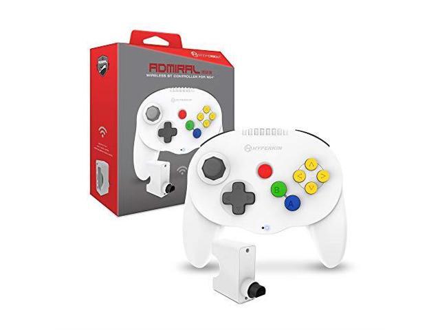 Hyperkin 'Admiral' Premium BT Wireless Controller for N64 Nintendo 64 - White
