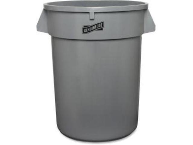 Genuine Joe Trash Containers Heavy-duty 32 Gallon Gray 60463