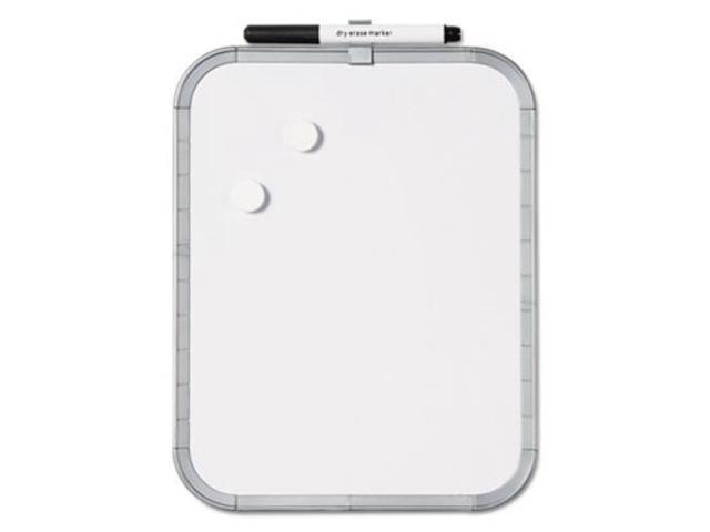Mastervision CLK030203 Magnetic Dry Erase Board, 14.00' x 11.00', White Plastic Frame