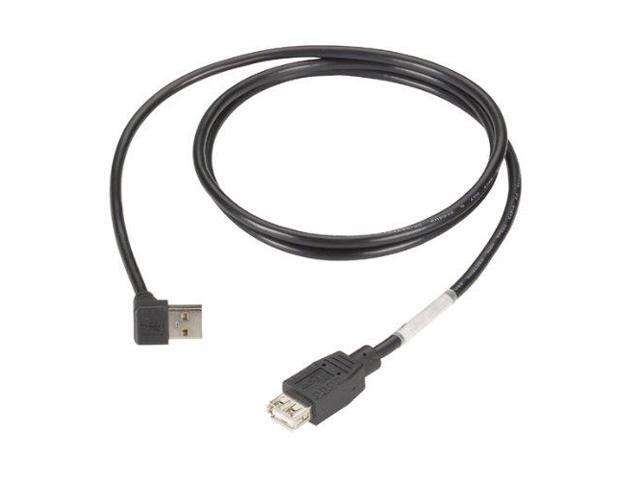 Black Box 4ft USB 2.0 Cable Type A Male Right Angle to Type A Female USBR080004