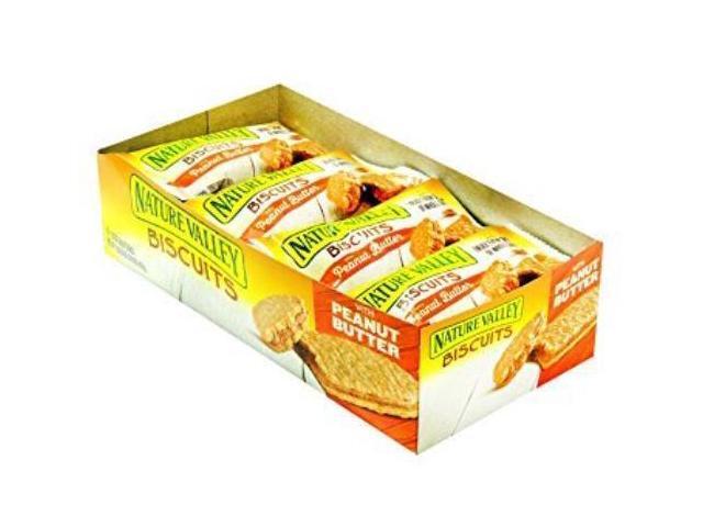 Nature Valley SN47878 Flavored Biscuits, Peanut Butter, Honey - Box - 1.35 oz. - 16 / Box