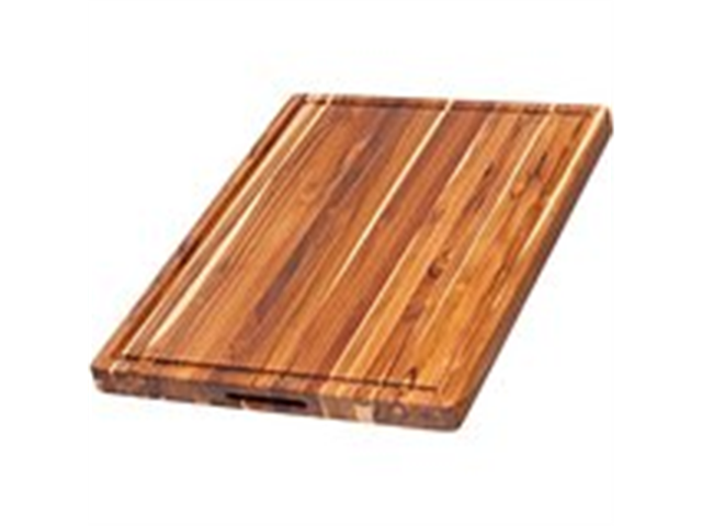 Rectangle Edge Grain Cutting Board with Hand Grip and Juice Canal 24' x 18' x 1.5'