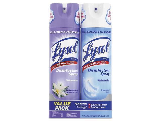 Lysol Disinfectant Spray Crisp Linen 12.5 oz Aerosol 2/Pack 89946PK