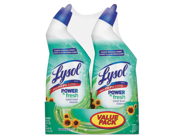 Lysol Power & Fresh Toilet Bowl Cleaner Country Scent 24 oz Banded Pack 2