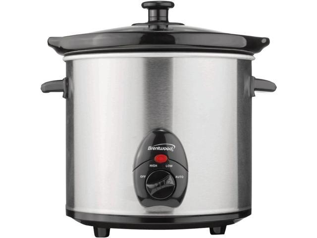 Photos - Multi Cooker Brentwood SC-130S 3-Quart Slow Cooker  (Stainless Steel Body)