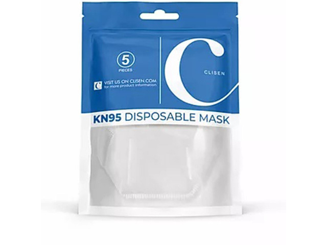 50-Pack Protective Disposable Face Masks KN95, 95% Filter, Earloop, Breathable