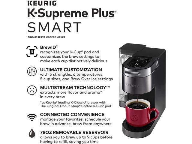 Keurig K-Supreme Plus SMART Single Serve K-Cup Pod Coffee Brewer 4 to 12oz cups