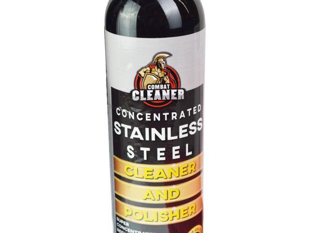 Stainless Steel Cleaner Stain Remover and 14' x 14' Microfiber Cloth 8oz Refill