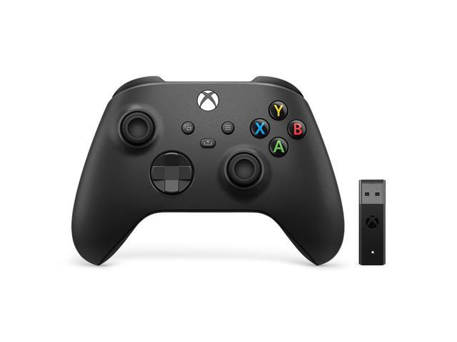 Xbox Wireless Controller Carbon Black + Wireless Adapter for Windows (Xbox Series X/S)