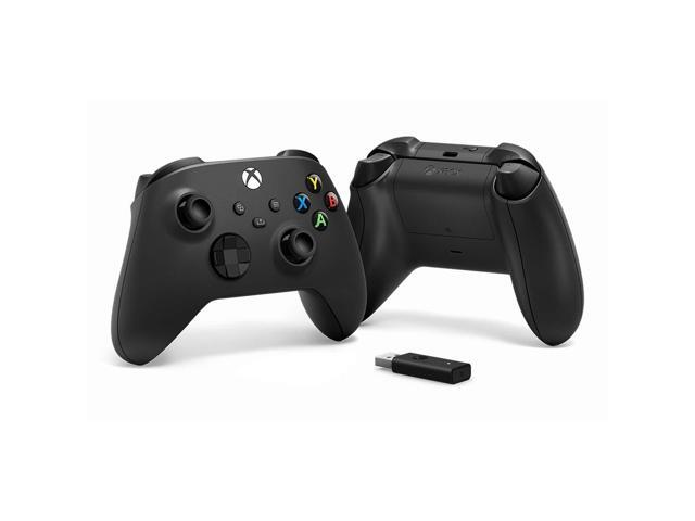Xbox Wireless Controller Carbon Black + Wireless Adapter for Windows (Xbox Series X/S)