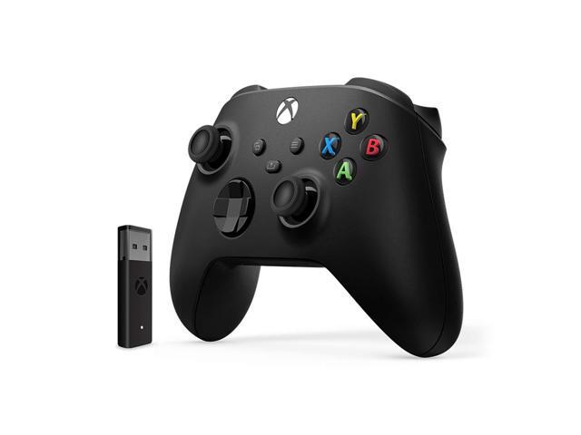 Xbox Wireless Controller Carbon Black + Wireless Adapter for Windows (Xbox Series X/S)