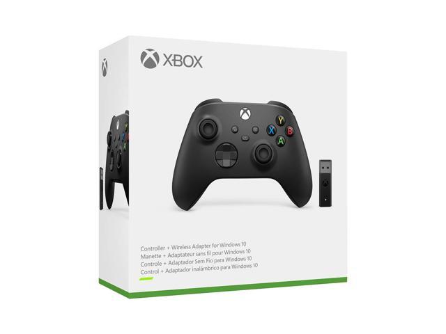 Xbox Wireless Controller Carbon Black + Wireless Adapter for Windows (Xbox Series X/S)