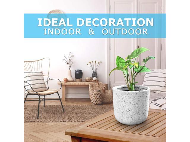 Flower Plant Pots Planter Ceramic For Succulents Plants, White, 5.75'Hx5.75'W