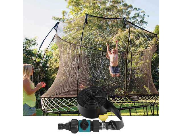 39ft Kids Outdoor Summer Backyard Waterpark Fun Game Trampoline Water Sprinkler