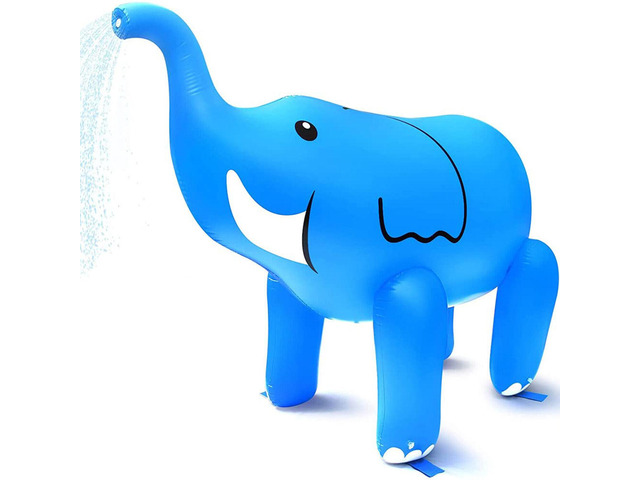 Kids Yard Outdoor Summer Party Play Toy 5ft Inflatable Elephant Water Sprinkler