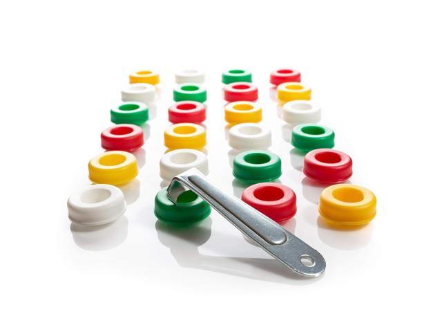 40 PCS Plastic Reusable Beverage Wine Bottle Corks Stoppers Plug Cap Lot Set