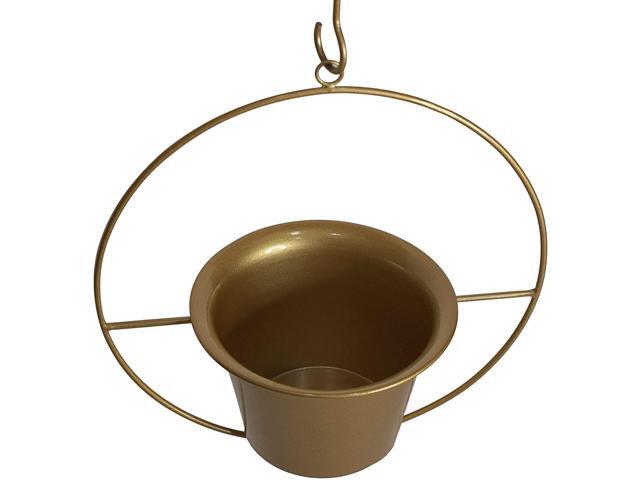 Plant Hanger 6 Inch Hanging Pot Wall Planters Indoor Hanging Planter - Gold