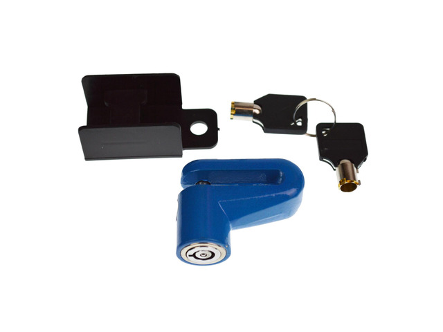 Anti Theft Brake Wheel Disk Lock For Motorcycle, Scooter, Bicycle Blue