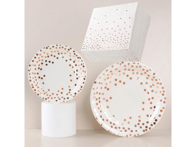 150 PCS Plates Napkins Disposable Dinnerware Birthday Party Supply 50 Guest Set