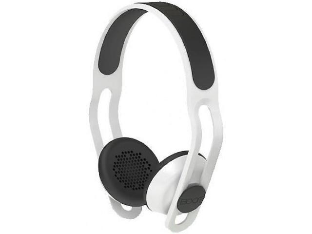Boom SWAP Water Resistant Customizable Headphones w/ Inline Mic & Remote - White