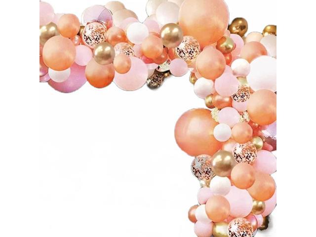 113 pc Rose Gold Balloon Decoration Kit Pink Rose Gold Decorative Set