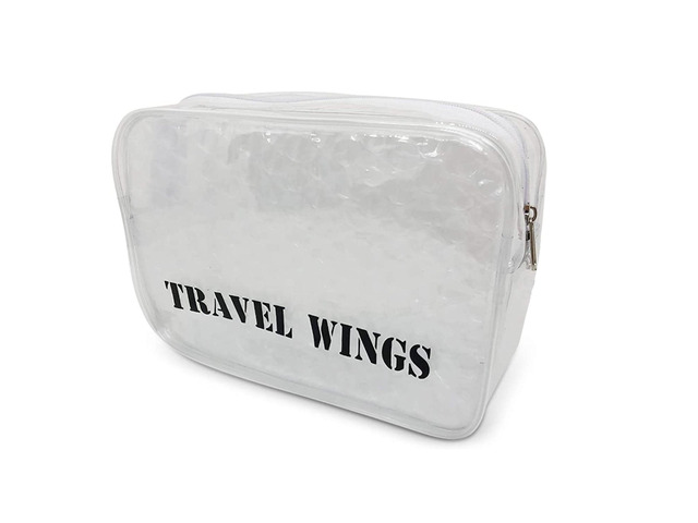Travel Home Toiletry Makeup Cosmetic Organizer Clear Padded Pouch Case Bag