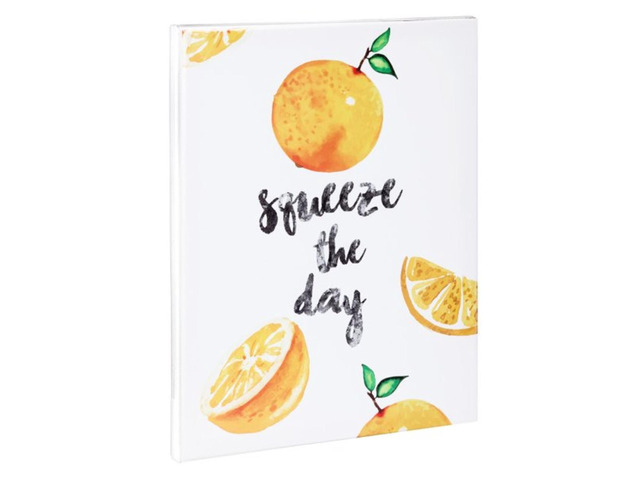Orange Framed Canvas Wall Art 12' x 16' Positive Quotes Inspirational Wall Art