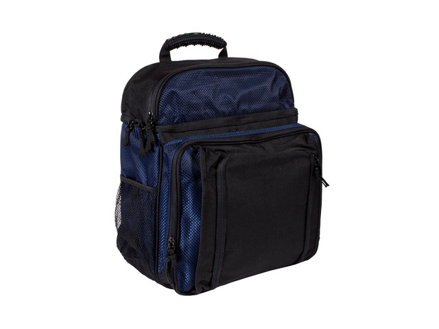 16' Men Student Travel Laptop Backpack Lightweight Waterproof CarryOn Blk/Navy