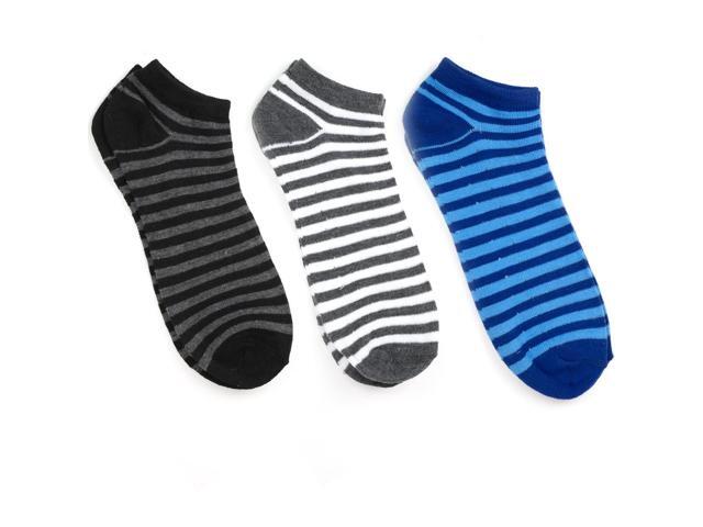 Altatac Unisex Comfortable Low Cut Striped Casual Socks, Size 10-13, 6 Pack