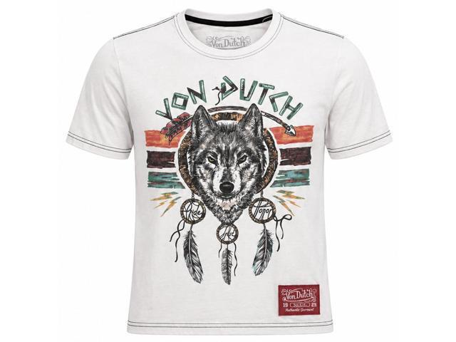 Von Dutch Men's Short Sleeve Dream Catcher, Snow Warm, M