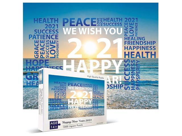 1000 Pieces Jigsaw Puzzle Ages 14+ 2021 Happy New Year - 27.5' x 19.6'