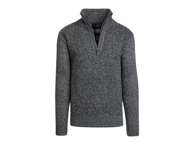 Men's Quarter Zip Fleece Pullover Lightweight Warm Casual Outdoor Sweater Jacket