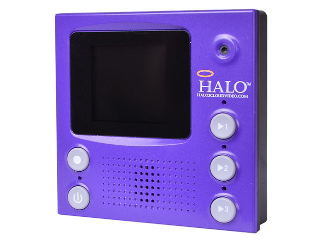 Halo Personal Magnetic Video Messenger Memo Recorder w/ 1.5' LCD Display Purple