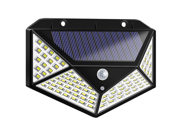 Solar LED Wall Lamp With Motion Sensor 270 Degree Beam Angle Dimmable LED