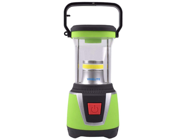 Vibelite Outdoor LED Camping and Emergency Portable Lantern w/ Flashlight-Green