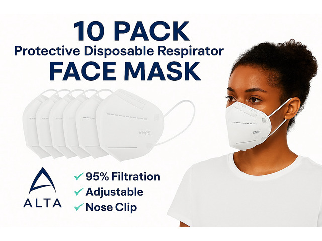 KN95 Disposable Face Mask 5-Layer 95% Filtration BFE Breathable Protective New