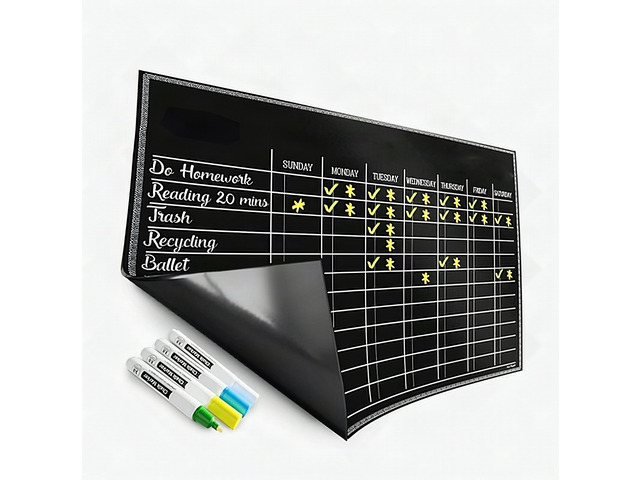 Altatac Magnetic Daily Reward Chore Chart Dry Erase Board 17x12 for Kids & Adults with Markers and Large Eraser, Refrigerator or Wall Hanging...