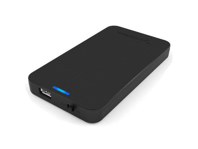 SABRENT 2.5-Inch SATA to USB 3.0 Tool-Free External Hard Drive Enclosure [Optimized for SSD, Support UASP SATA III] Black (EC-UASP)