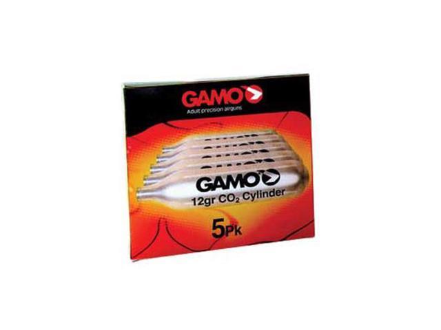Gamo 621247054 Airgun CO2 12 Gram Cylinders Industry Standard Cartridge (5 Pack)