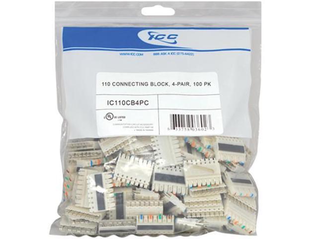110 CONNECTING BLOCK- 4-PAIR- 100 PK